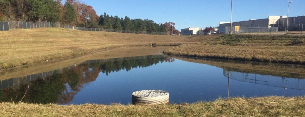 Cleared Retention Pond