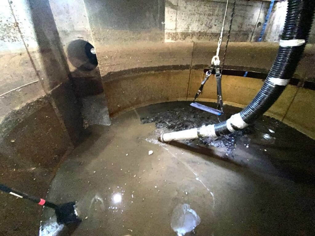 inside of a sewer