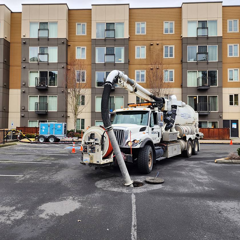 stormwater maintenance vacuuming truck