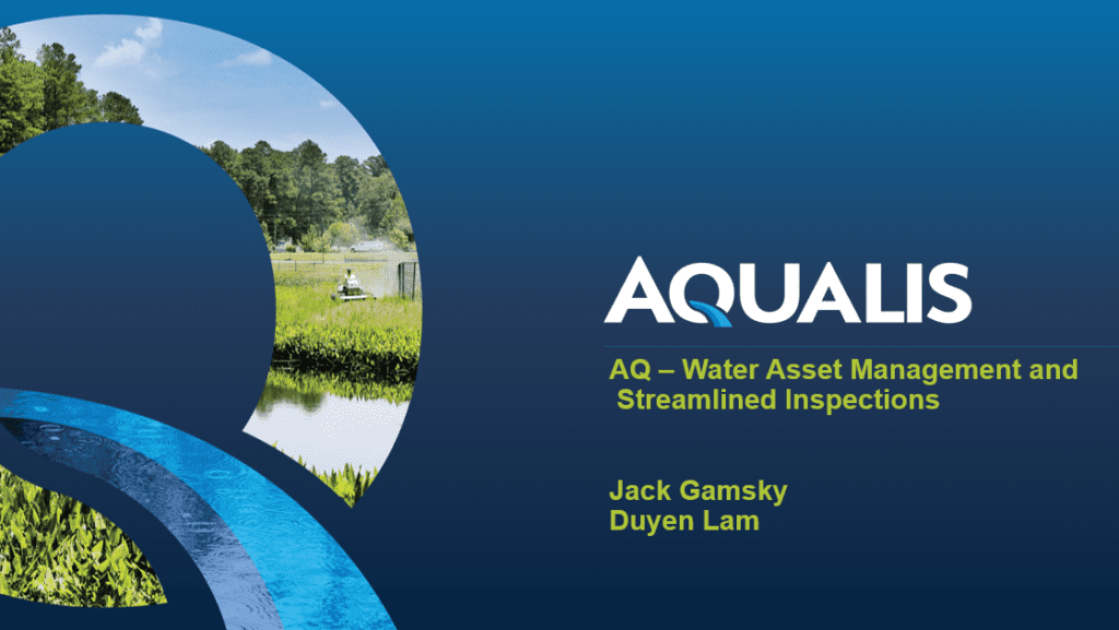Education - AQUALIS AQUALIS water asses management and streamlined inspections graphic
