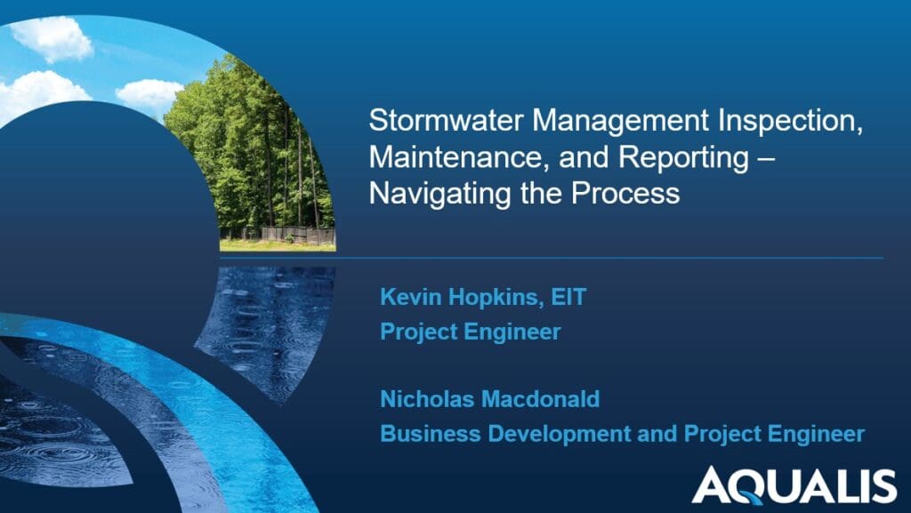 Education - AQUALIS AQUALIS stormwater management inspection, maintenance, and reporting - navigating the process graphic