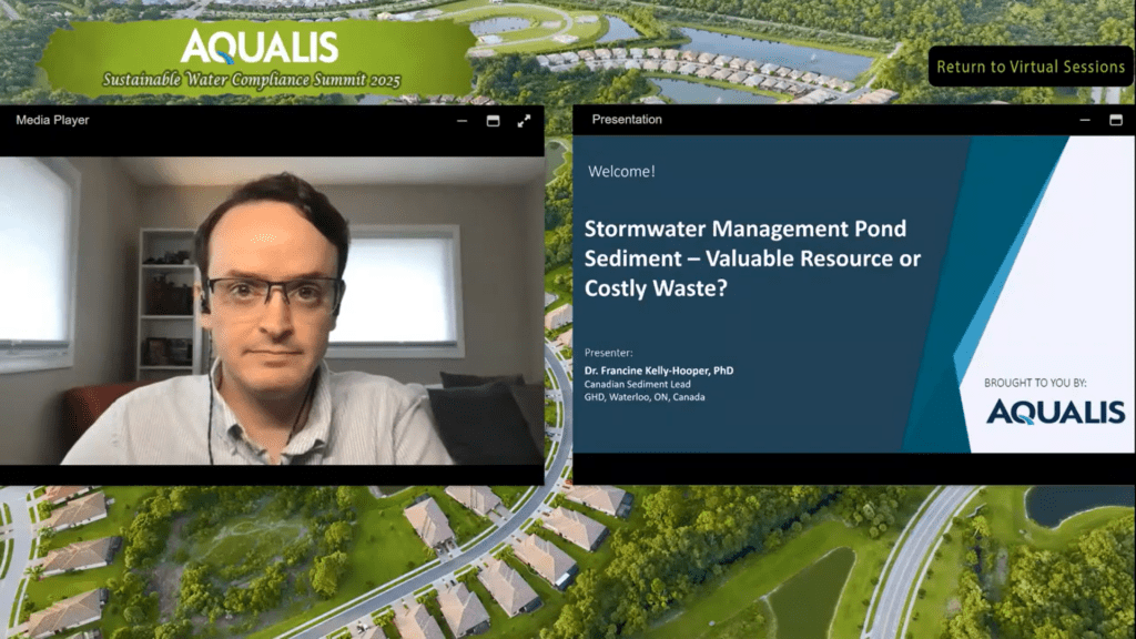 Education - AQUALIS AQUALIS sustainable water compliance summit - stormwater management pond sediment presentation
