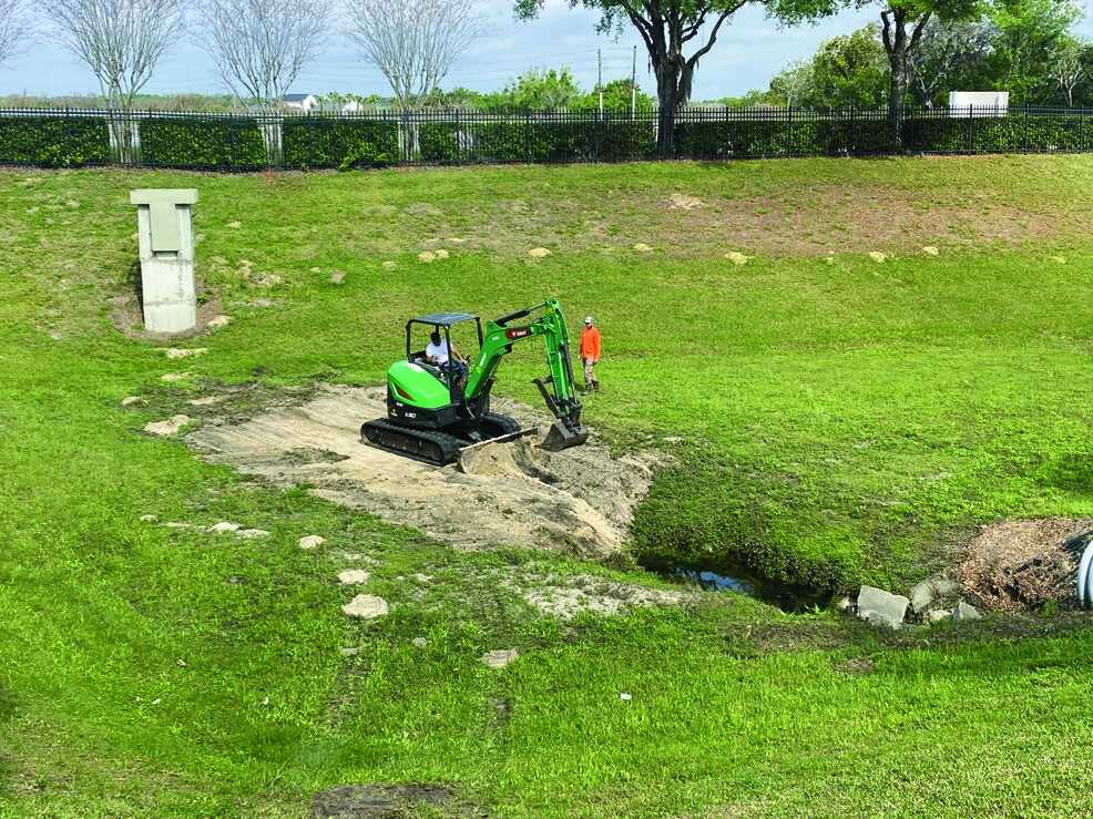 Stormwater Violation - AQUALIS Aqualis team member working on construction in Orlando, FL